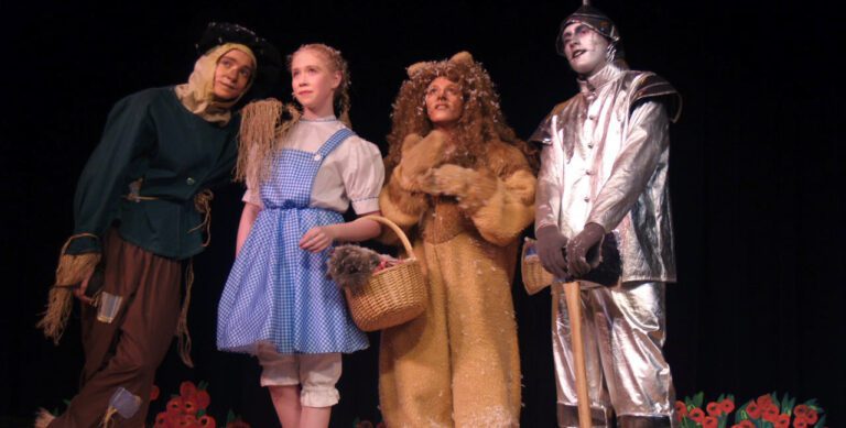 actores en un escenario de cine