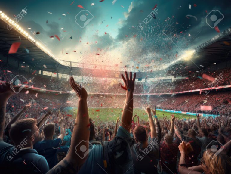 aficionados animando en un estadio de futbol 4