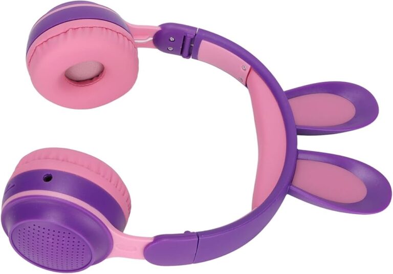 auriculares con orejas de conejo coloridos