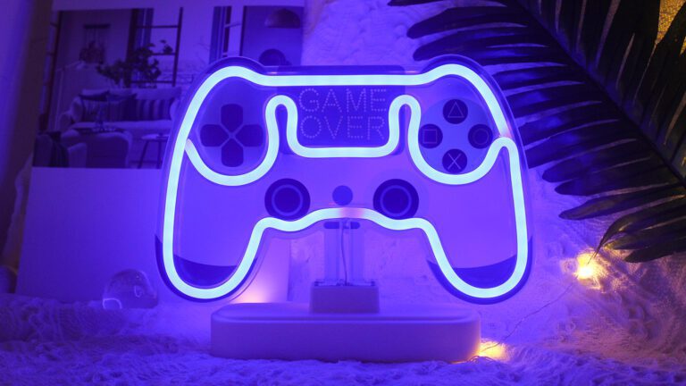 bateria de videojuego en ambiente divertido