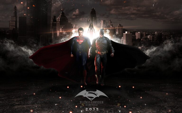 batman y superman enfrentandose en la oscuridad 1