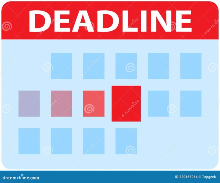 calendario con fechas marcadas en rojo