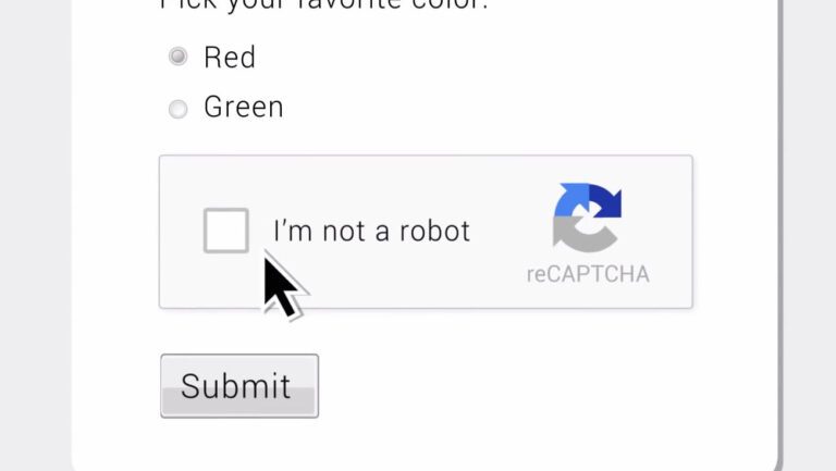 captcha en accion con verificacion humana