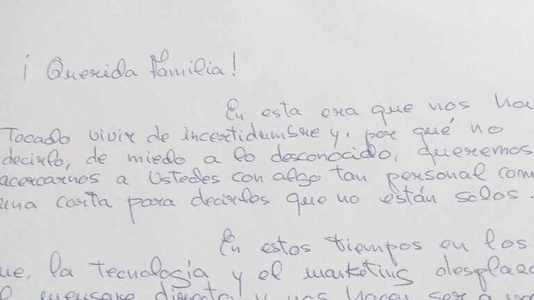 cartas de navidad escritas a mano