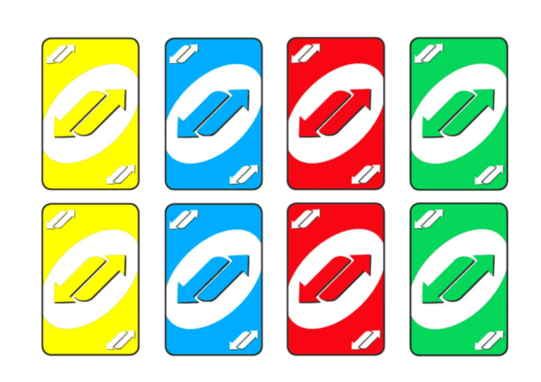 cartas de uno en diferentes colores y estilos