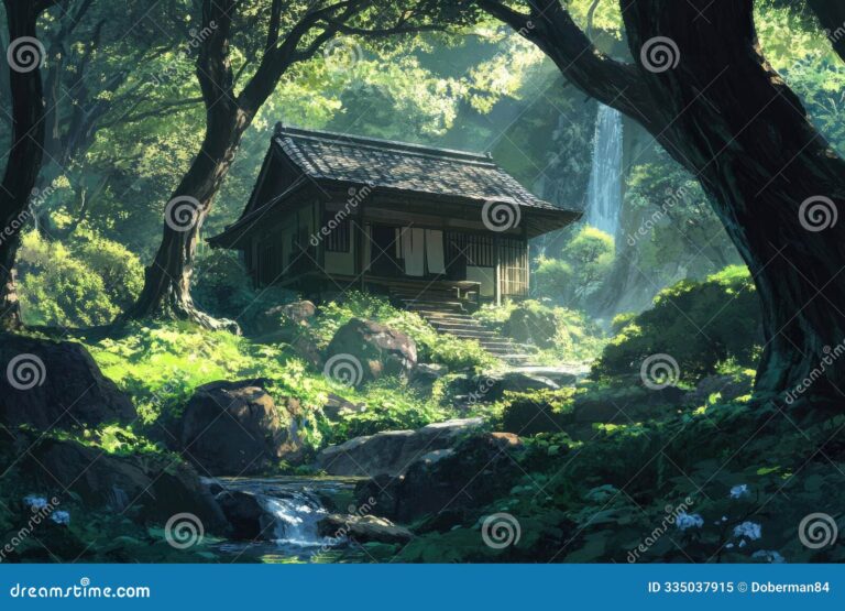 casa de te rodeada de naturaleza encantadora