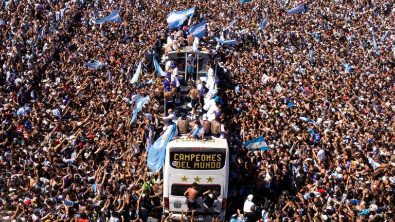 celebracion de un campeonato en argentina