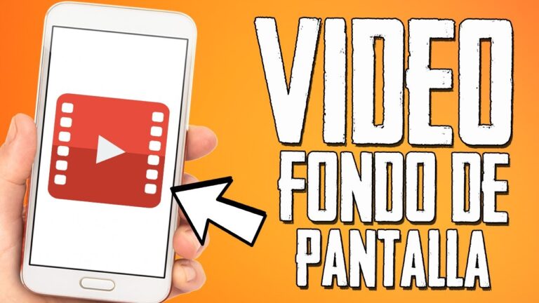 celular con video de fondo de pantalla