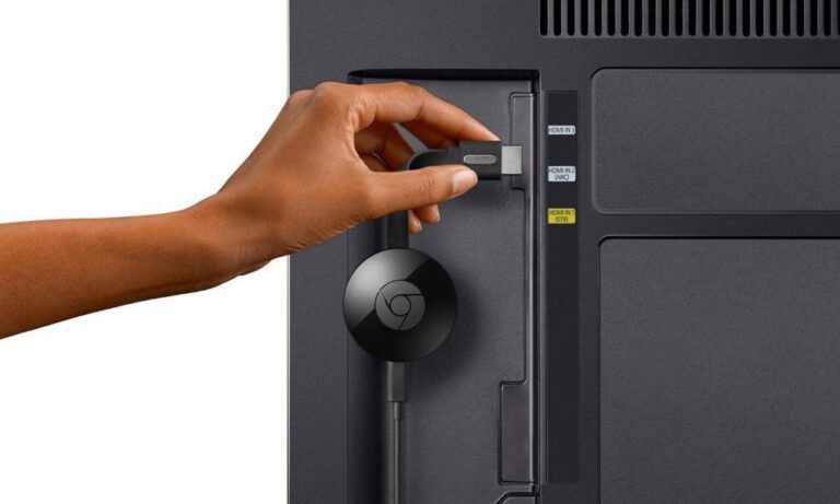 chromecast conectado a un televisor