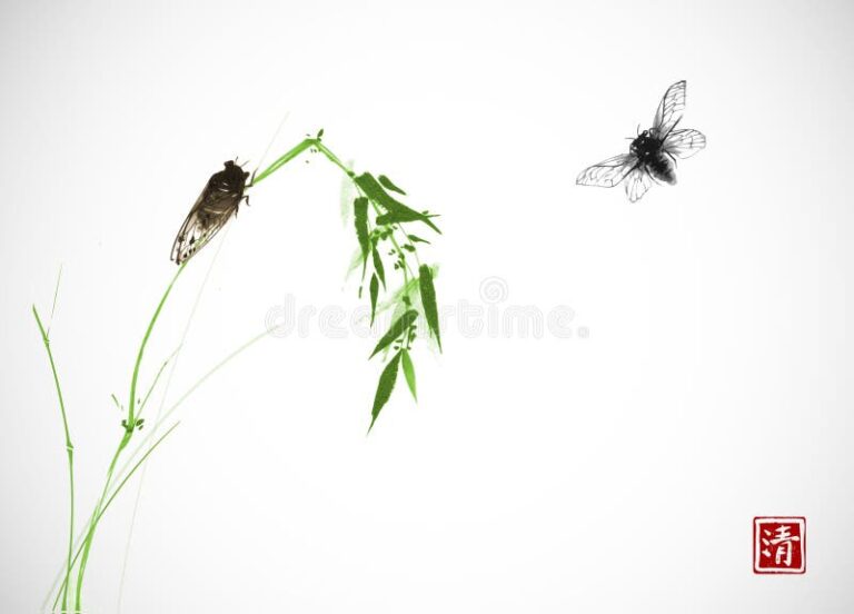 cigarras en un entorno natural sereno