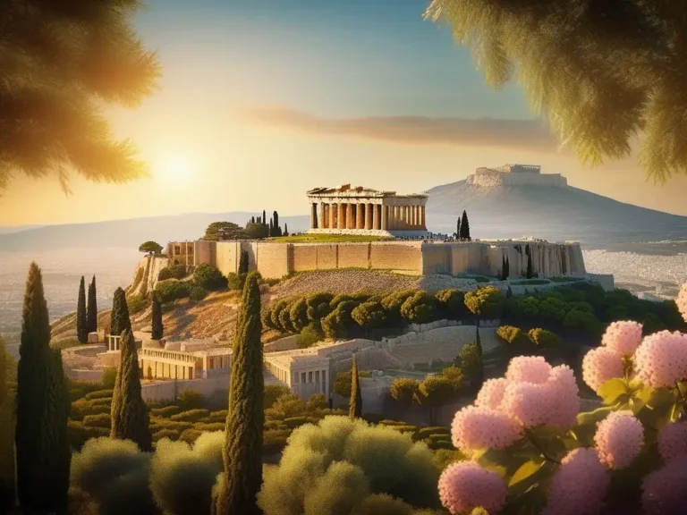 civilizacion antigua con paisaje estrategico