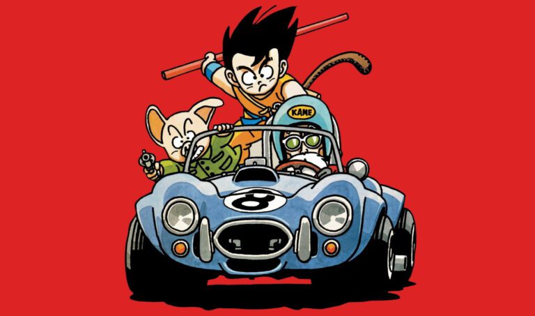coche de carreras con estilo dragon ball