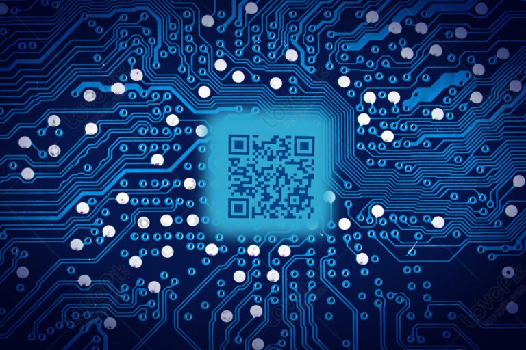 codigos qr sobre fondo digital moderno