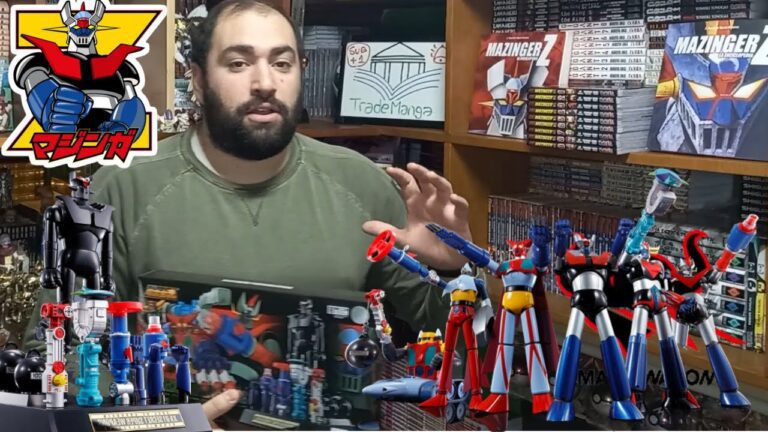 coleccion de mazinger z en estanteria