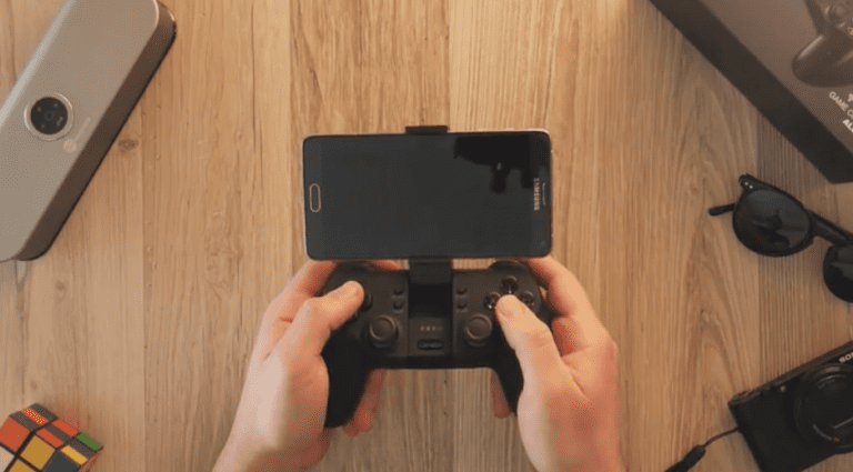 controles de juego en dispositivo movil