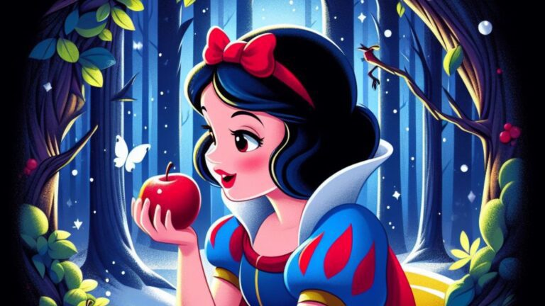 Dónde puedo encontrar un cuento corto de Blancanieves con inicio, desarrollo y final 22 cuento de blancanieves ilustrado en bosque