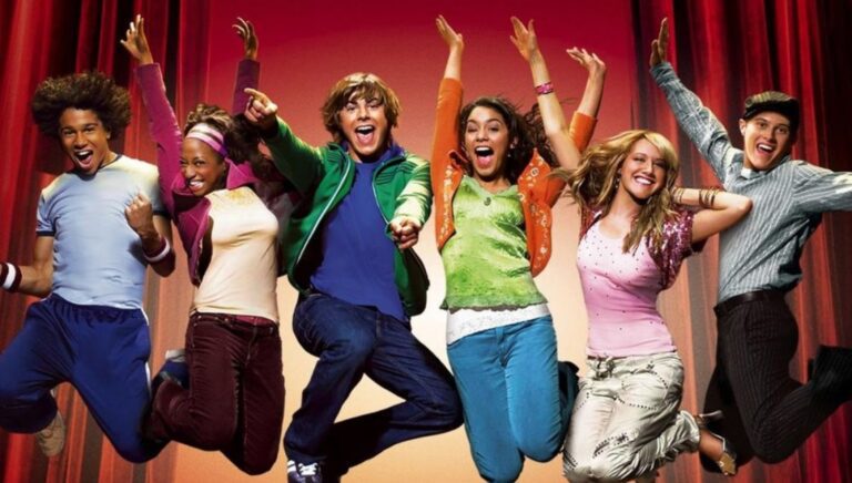 elenco de high school musical en escena