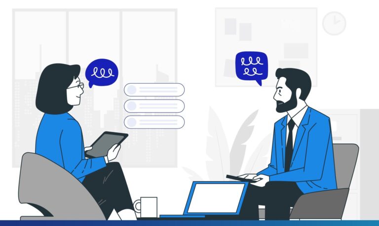 entrevista cara a cara entre dos personas