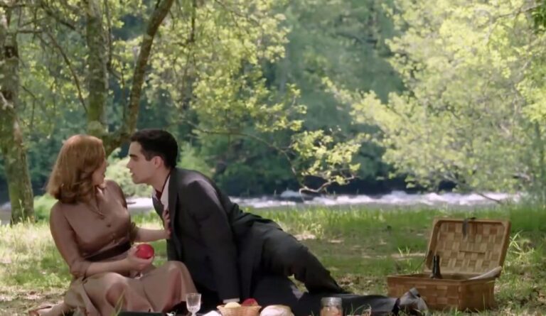 escena de un magico romance en la epoca