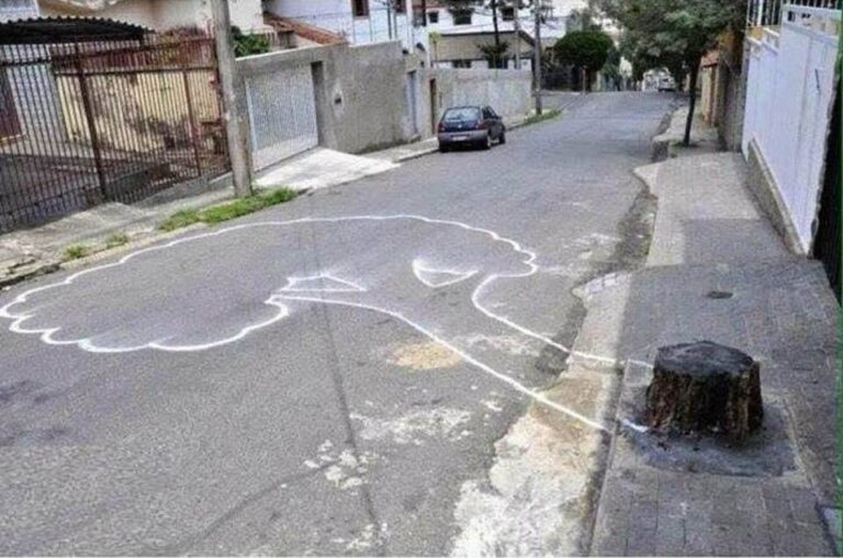 escena del crimen en un entorno urbano