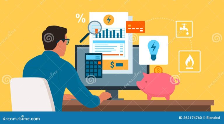 familia revisando cuentas de servicios publicos