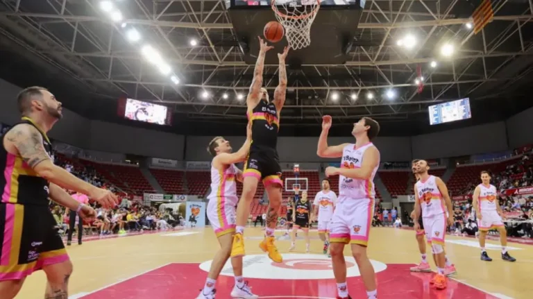 fan disfrutando un partido de baloncesto