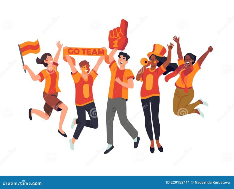 fanaticos animando un partido de futbol