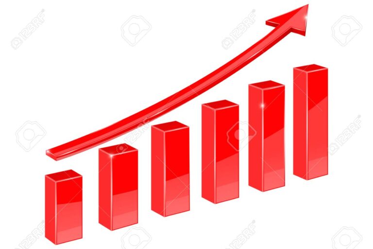 flechas ascendentes en un grafico financiero