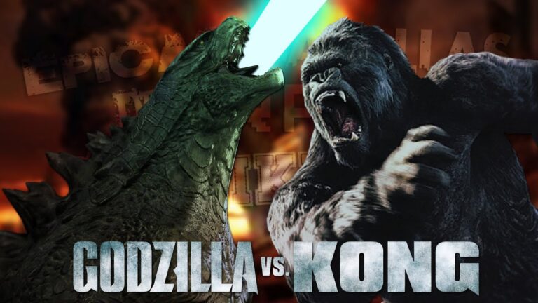 godzilla y king kong en batalla epica