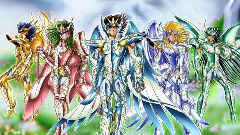 En qué consiste la saga del cielo en Saint Seiya y cuáles son sus personajes 2 guerreros de saint seiya en batalla celestial