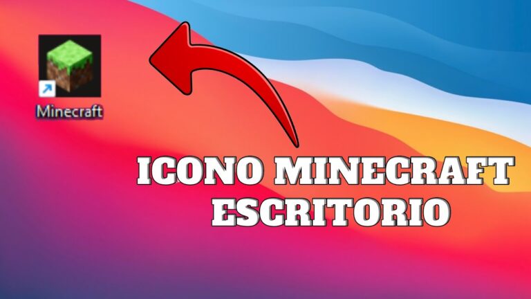 icono de minecraft en una computadora
