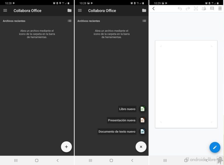 icono de open office en dispositivo android