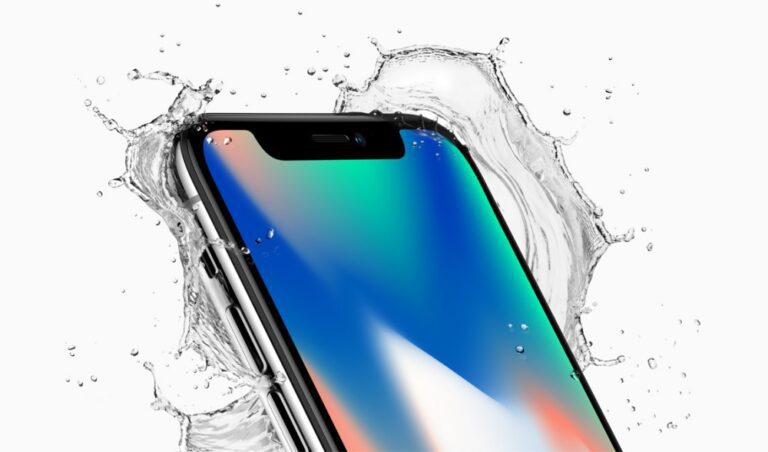 iphone x sobre un fondo atractivo