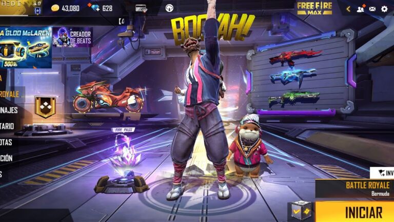 jugadores disfrutando de free fire max