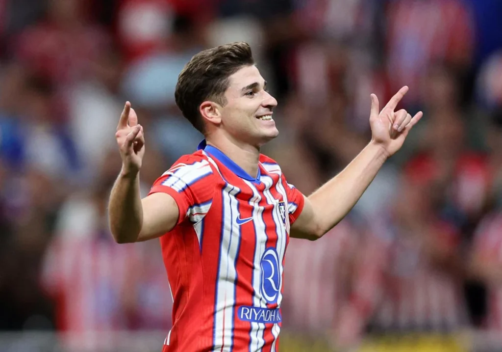 Julian Álvarez anotó un gol en el Manchester City recientemente