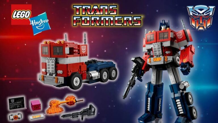 lego transformers optimus prime en accion