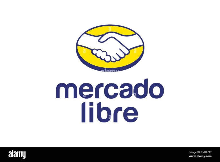 logo de mercado libre sobre fondo blanco