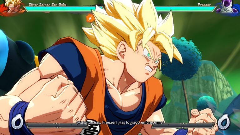 lucha epica en dragon ball fighterz