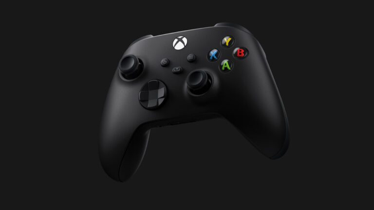 mando de xbox one sobre fondo tecnico