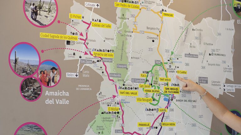 mapa de tucuman con puntos de interes