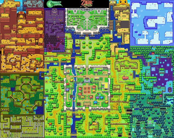 mapa del mundo de zelda the minish cap