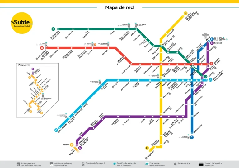 mapa del subte de buenos aires 1
