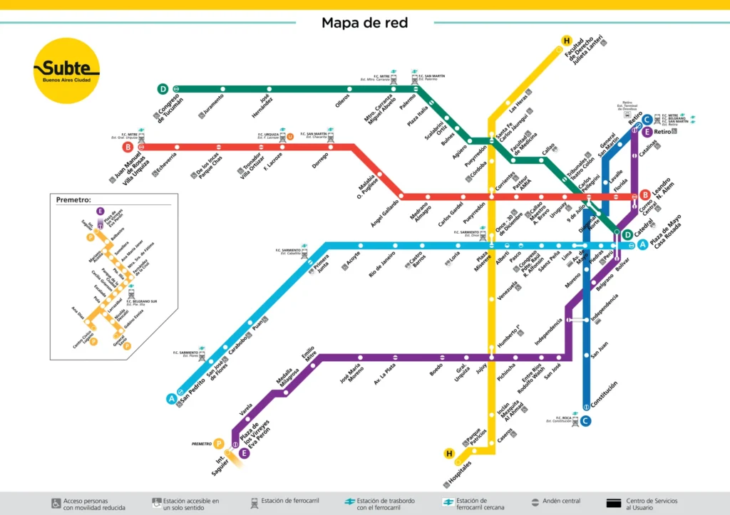 Cuáles son las estaciones del subte en Buenos Aires y su ubicación
