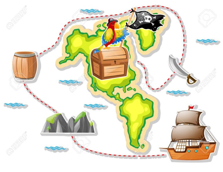 Quién es el Gran Pirata de Oro en One Piece y por qué es famoso 30 mapa del tesoro en un barco pirata