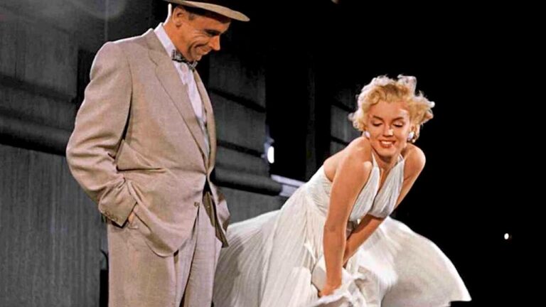 marilyn monroe con su iconico vestido blanco