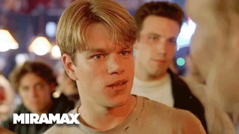 matt damon en escena de good will hunting