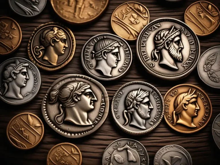 monedas antiguas con inscripciones interesantes