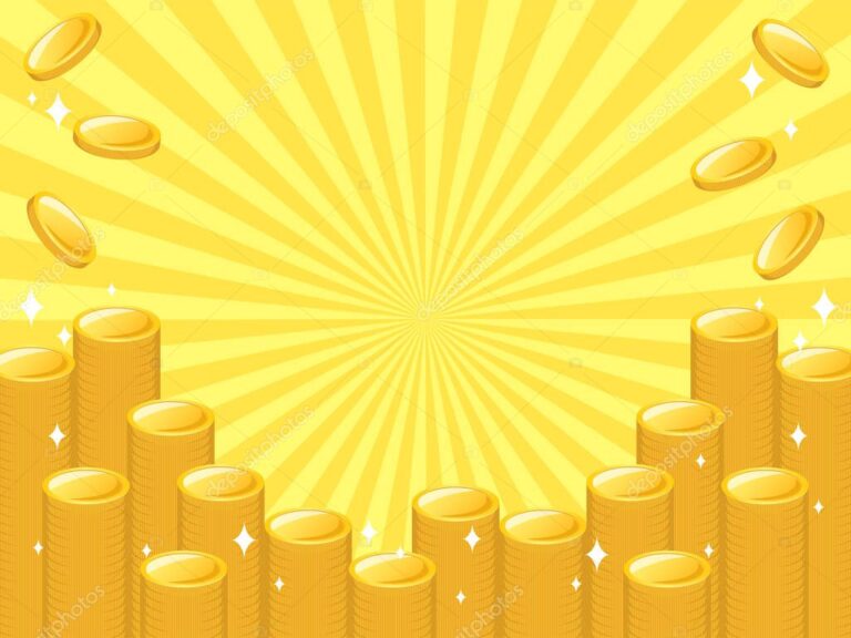 monedas brillando sobre un fondo digital