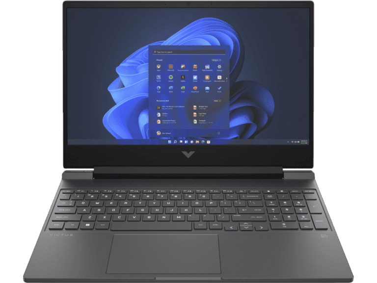 notebook con tarjeta grafica en primer plano