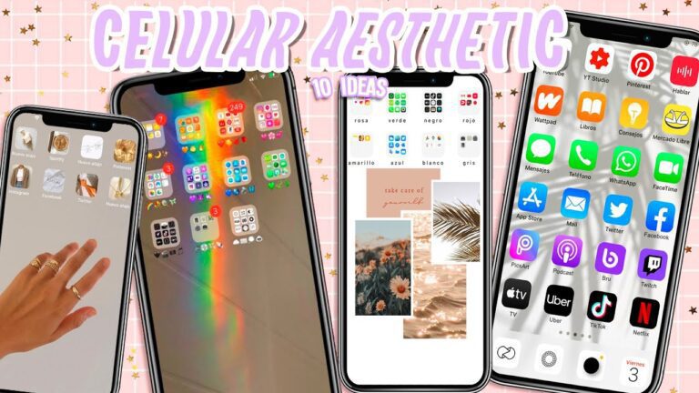 orden en la pantalla de un telefono movil